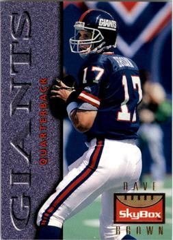 Dave Brown New York Giants 1995 SkyBox Premium NFL #88
